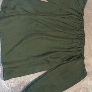 Dark Green Long Sleeve Top